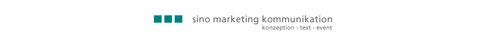 sino marketing kommunikation | konzeption text event